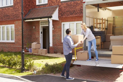 Removal team preparing a flat move in Kingston