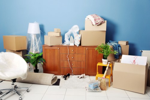 Small removals van handling a local move in Kingston