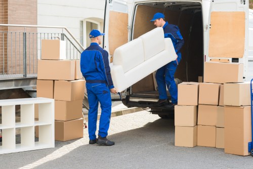 Preparing boxes and furniture for household storage in Kingston