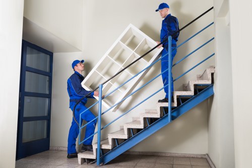 Commercial storage space for Kingston businesses with organized boxed inventory