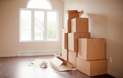 Household furniture and boxes placed in secure storage in Kingston
