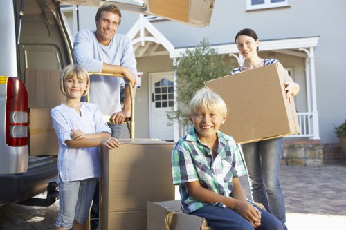 Careful loading for a move in a Kingston residential street