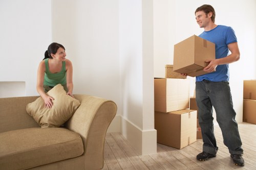 Careful handling of bulky furniture for storage near Kingston town centre